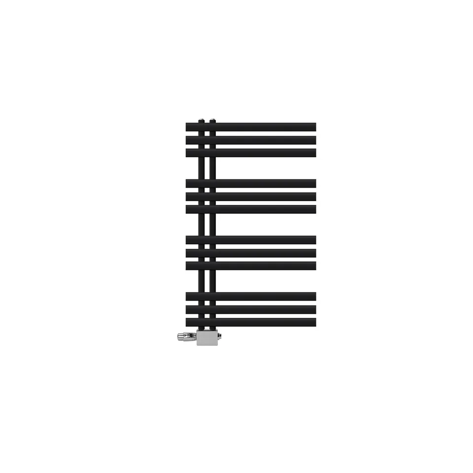 ECD Germany radiateur salle de bain 600x1000 noir mat central