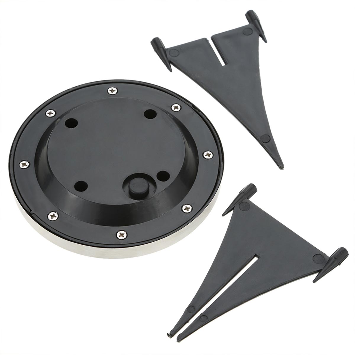 Red Deco Decky spots solaires x8 inox rond LED blanc 12cm