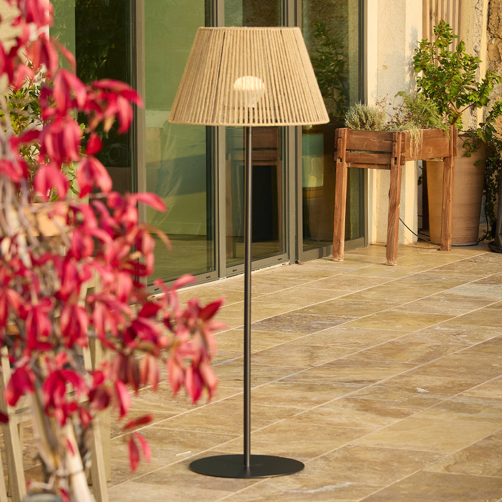 Red Deco TALL RAFFY lampadaire sans fil LED H170cm rotin