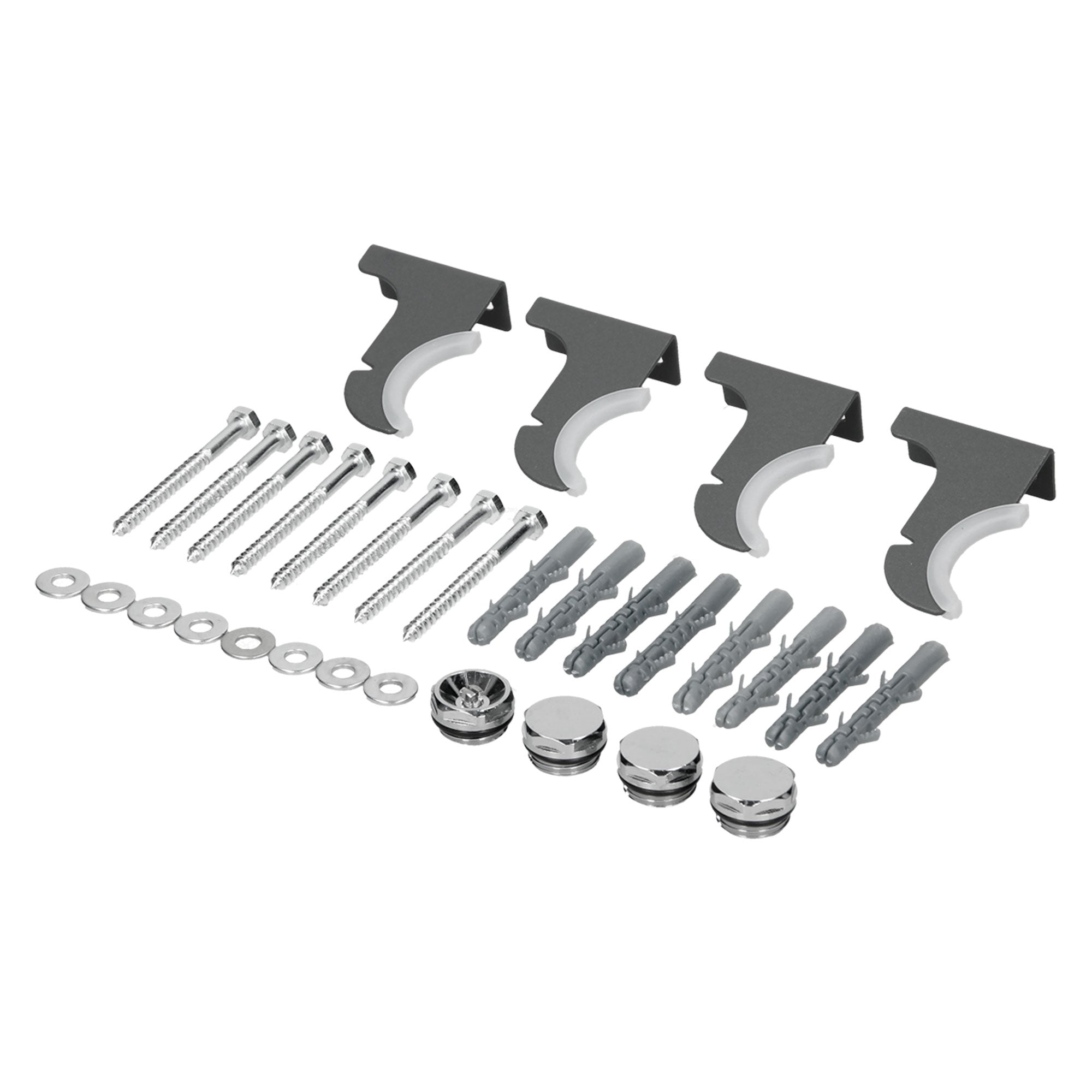 ECD Germany LuxeBath Kit Fixation Radiateur Anthracite Sahara