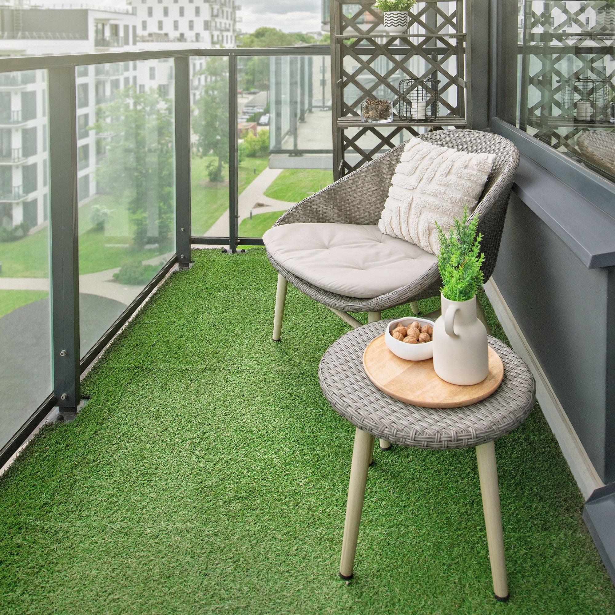 ECD Germany Garten dalles gazon 30x30 5m² clipsables