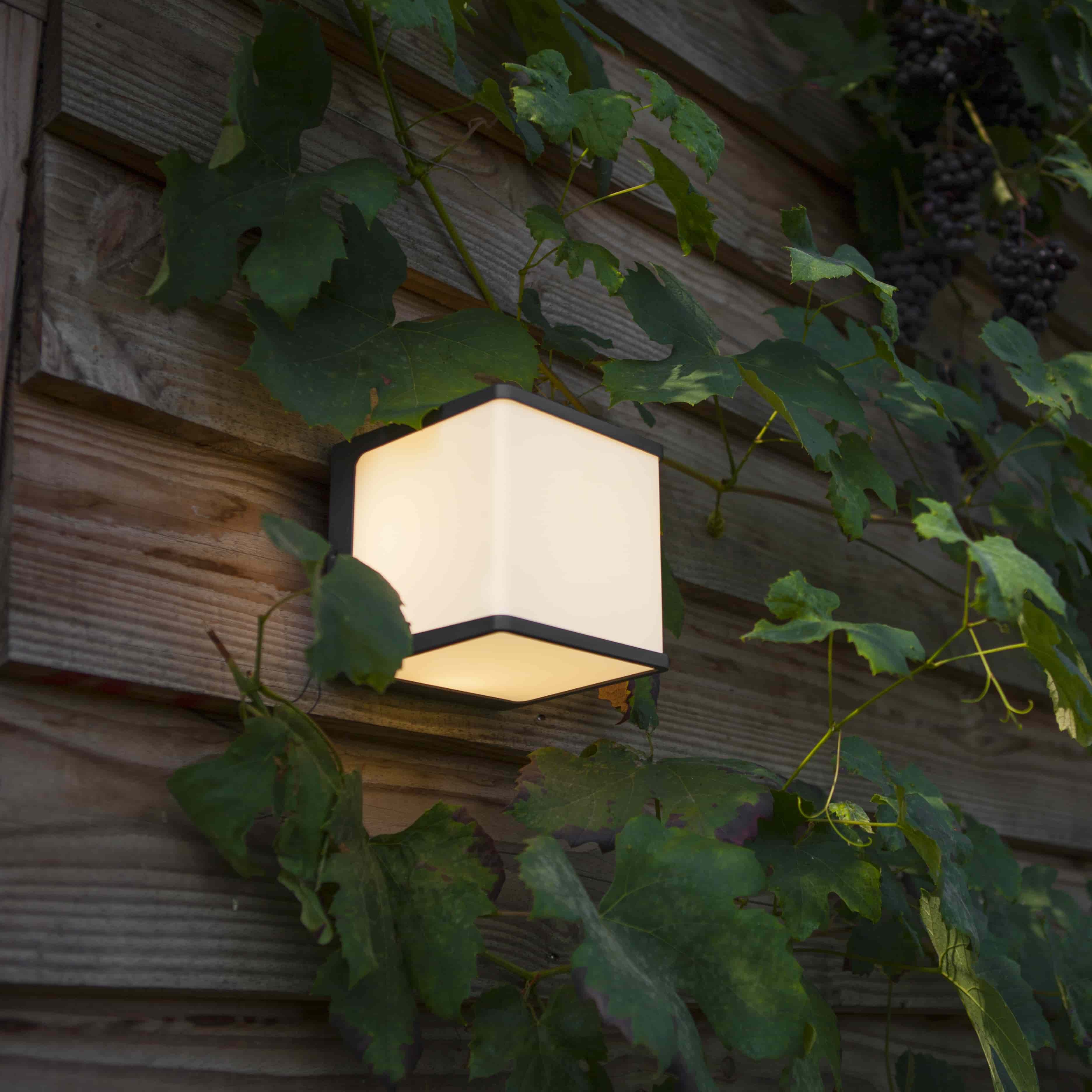 Red Deco Doblo Cube applique filaire gris LED blanc neutre