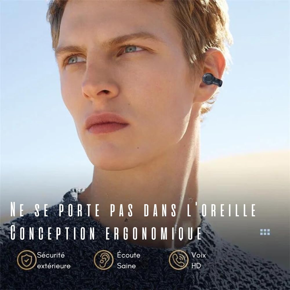 Shop-Story Headfit_B écouteurs bluetooth blanc clip oreille