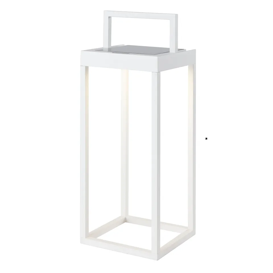 Red Deco Hydra lanterne solaire blanche H32,5cm dimmable