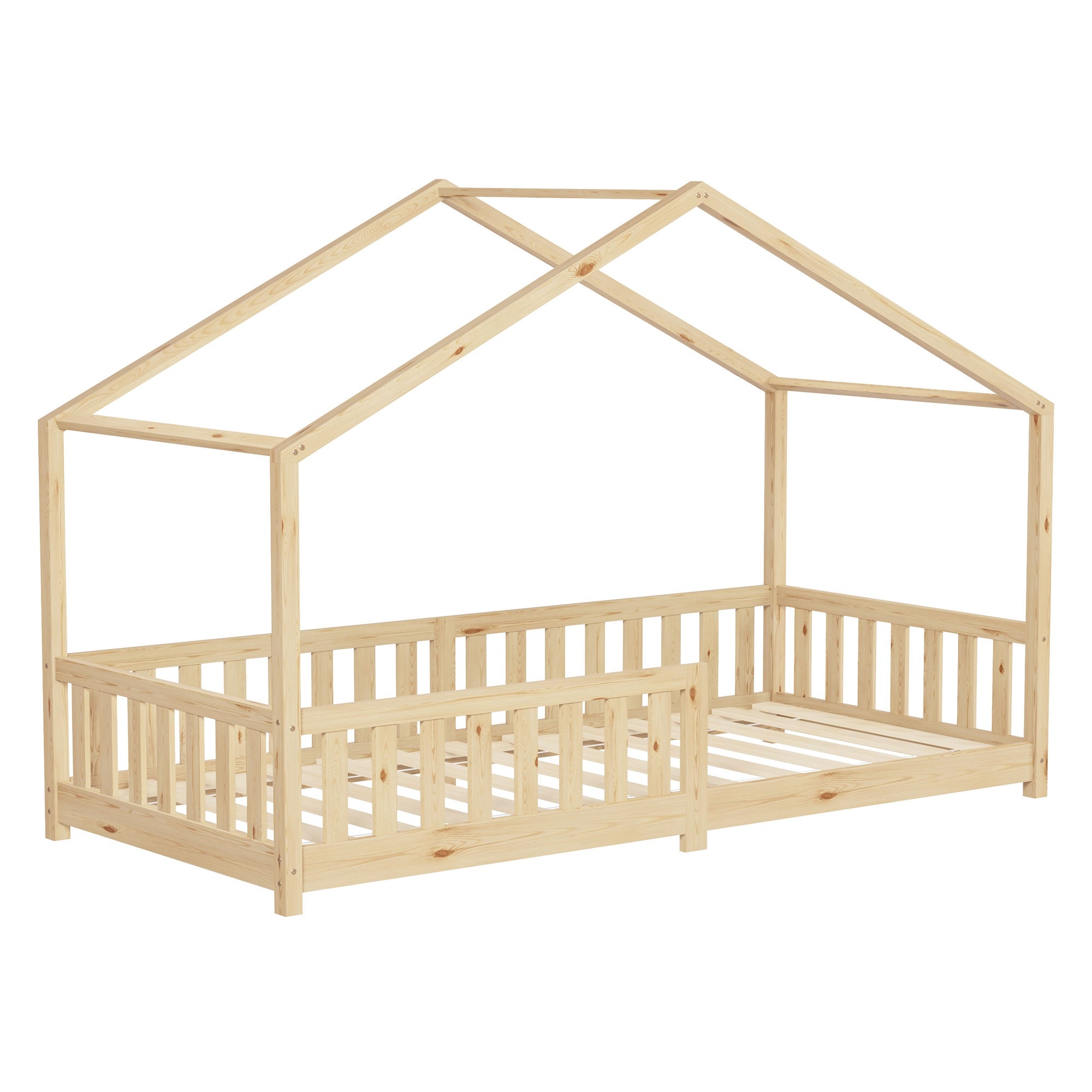 ML-Design lit cabane enfant pin naturel 70x140 sans matelas