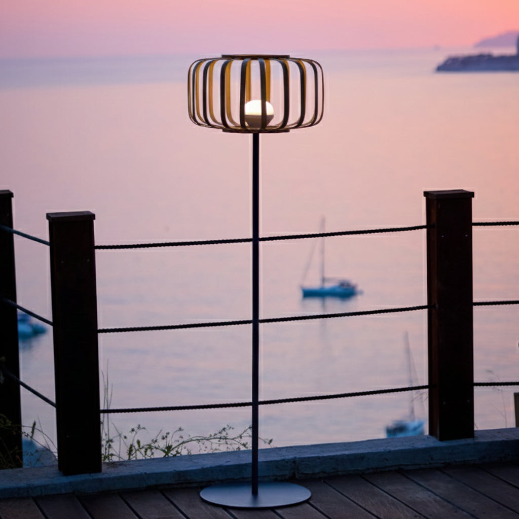 Red Deco Standy Bambou H150cm lampadaire sans fil multicolore