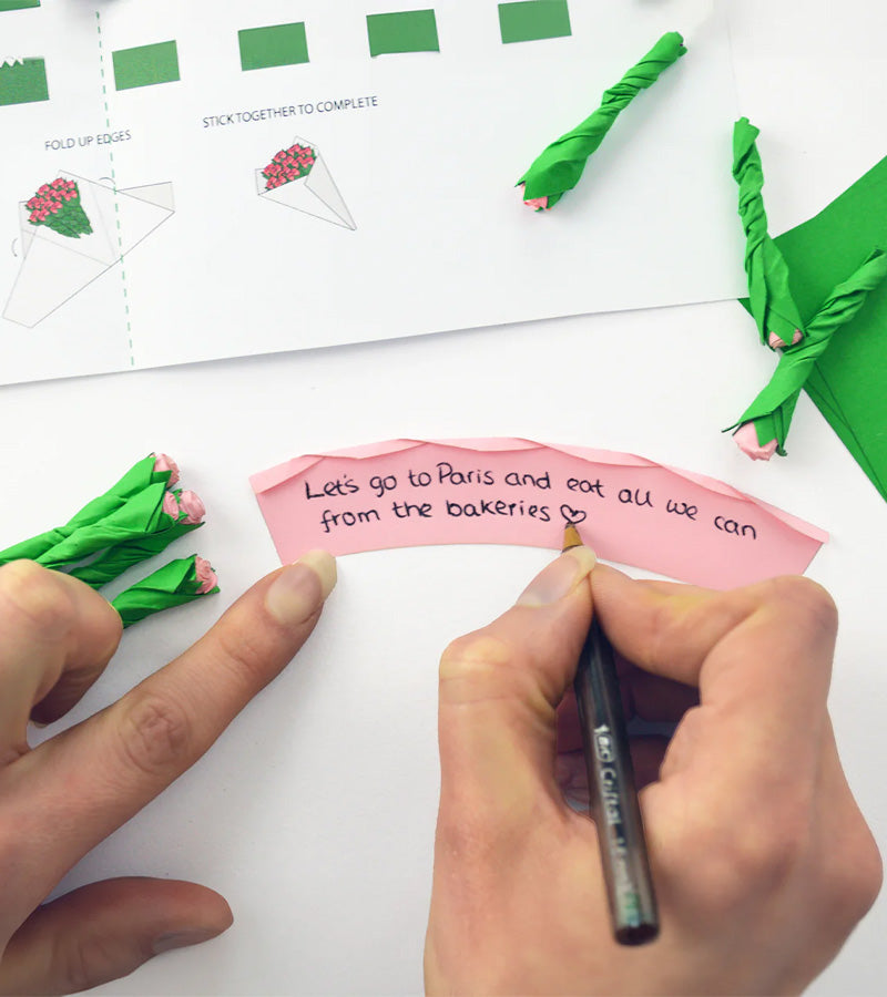 L'avant gardiste DIY mini bouquet fleurs papier à personnaliser