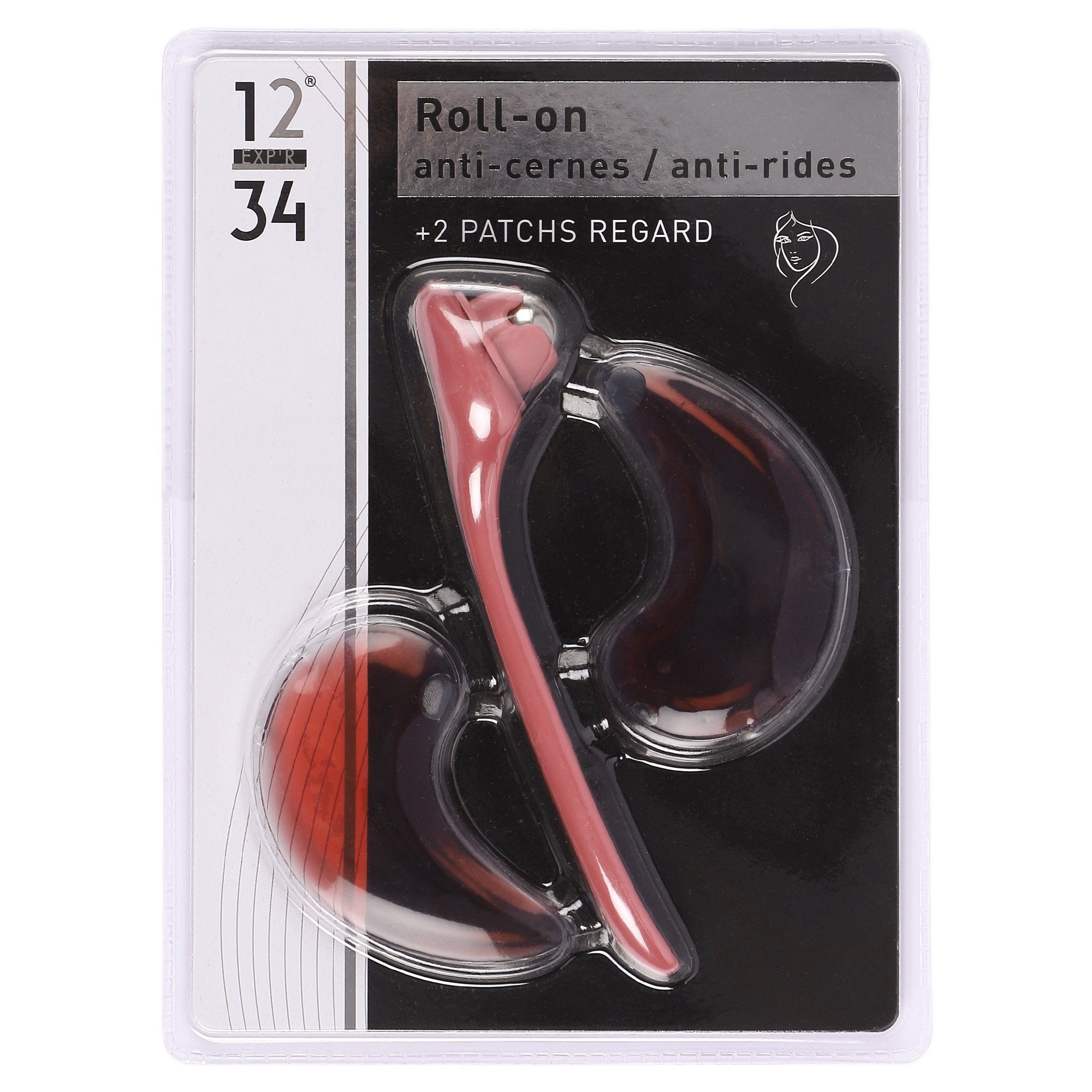 Set massage yeux rouleau + 2 patchs regard frais