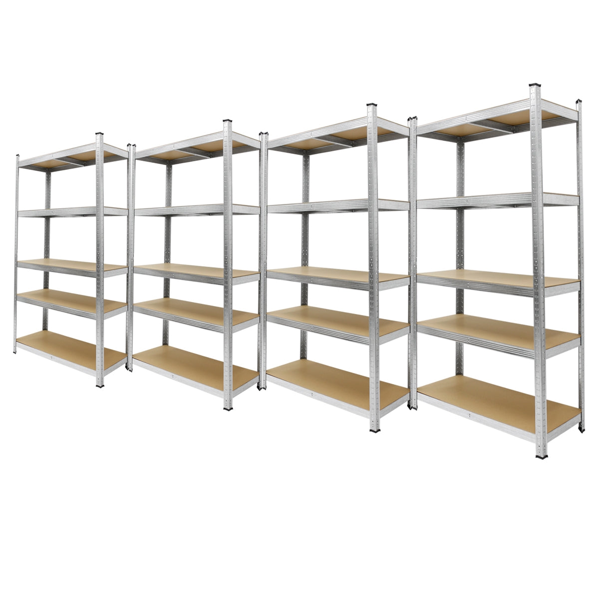 ECD Germany Werkstatt étagère atelier lot de 4 métal MDF 150 kg