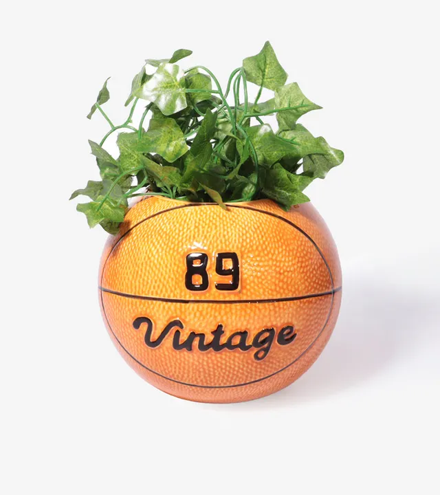 L'avant gardiste vase balle de basket vintage sport