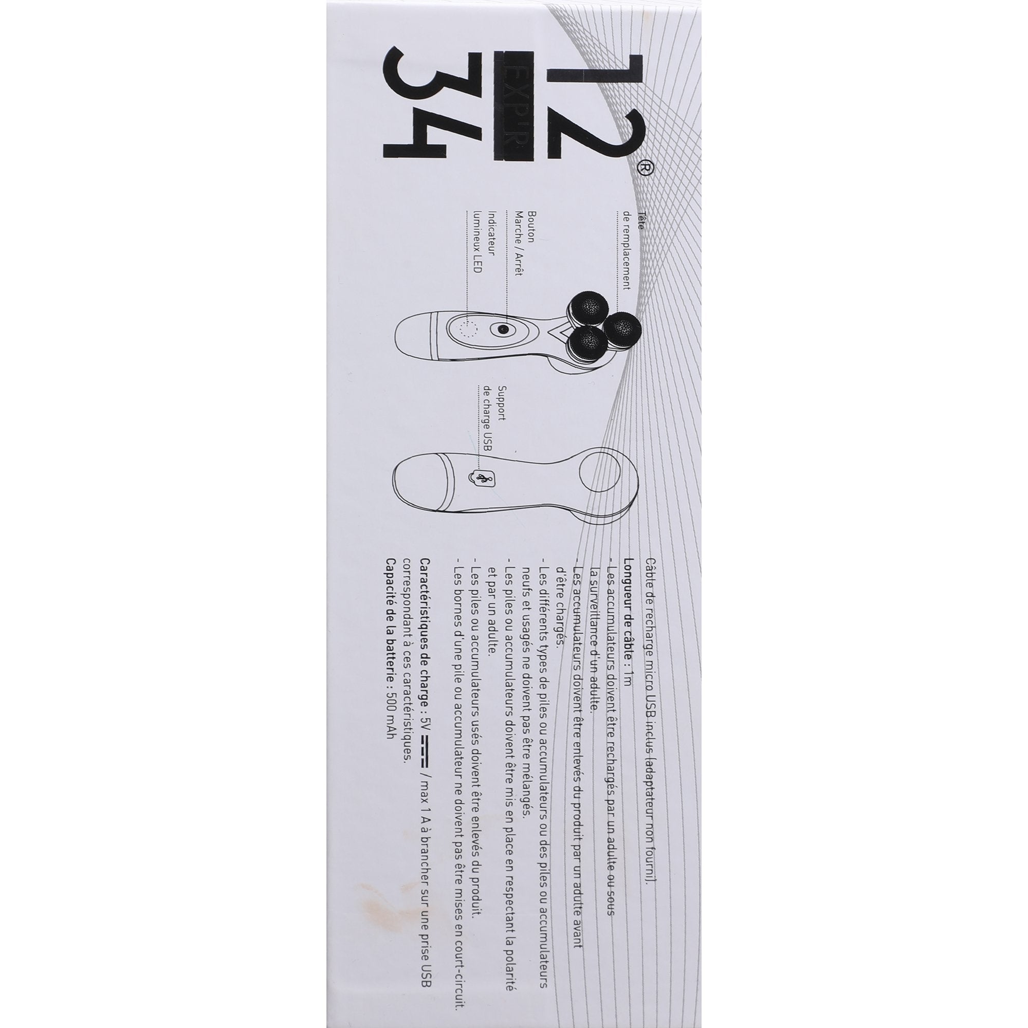 Brosse nettoyante visage 3 têtes silicone et douce