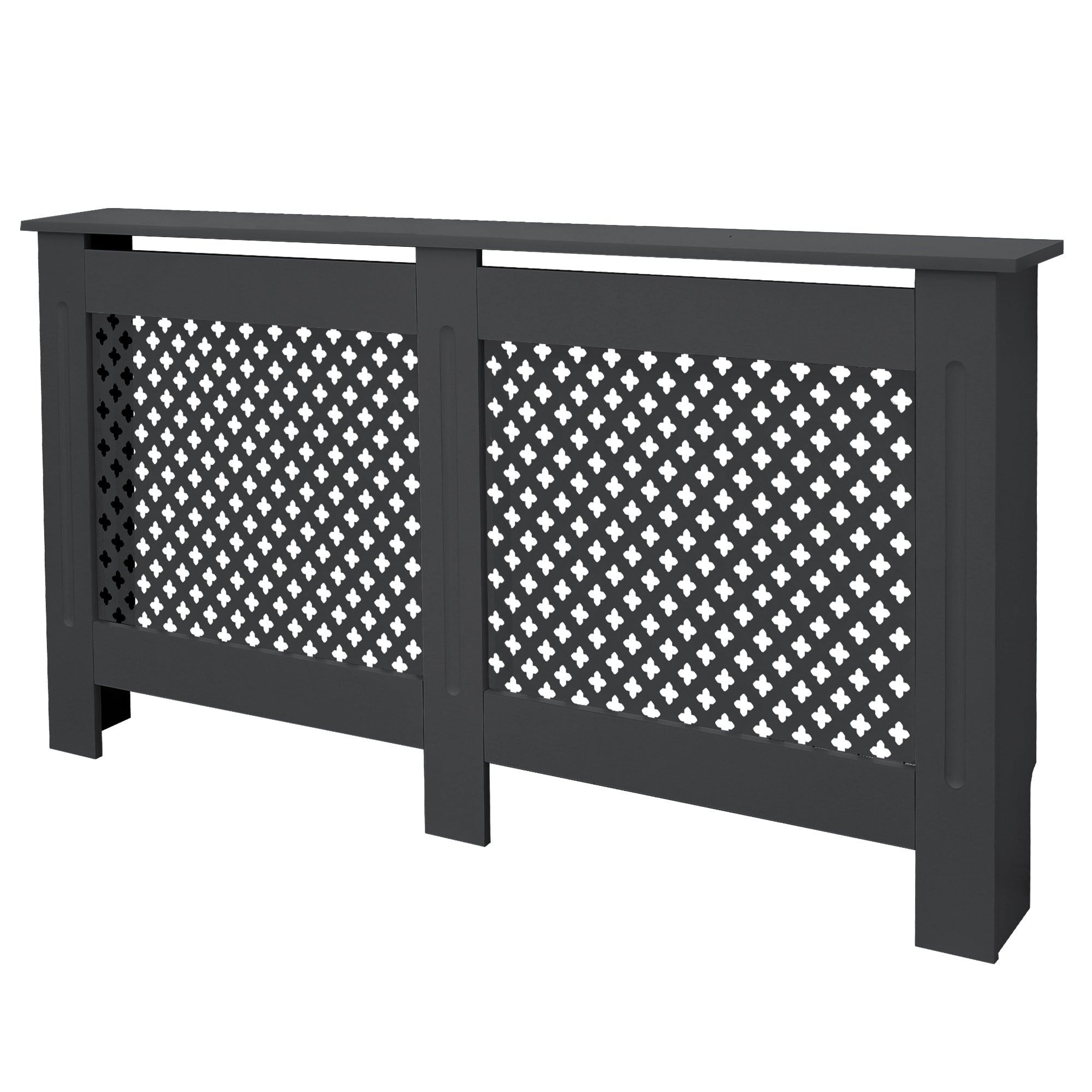 ECD Germany Heizungen cache radiateur MDF anthracite 112 cm