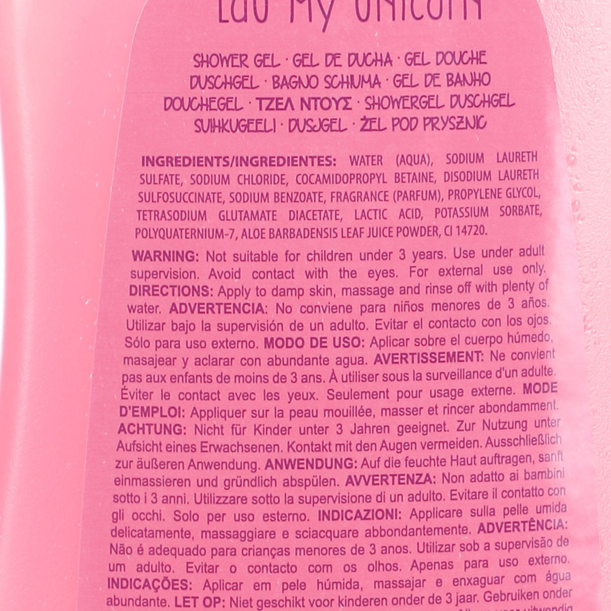 Stokomani Beauté Gel douche licorne hygiène corps enfant