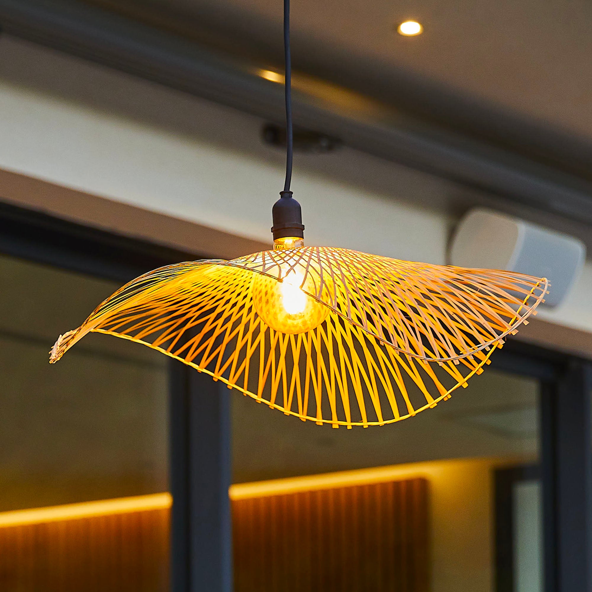 Red Deco Laia Outdoor suspension filaire bambou 55 cm E27