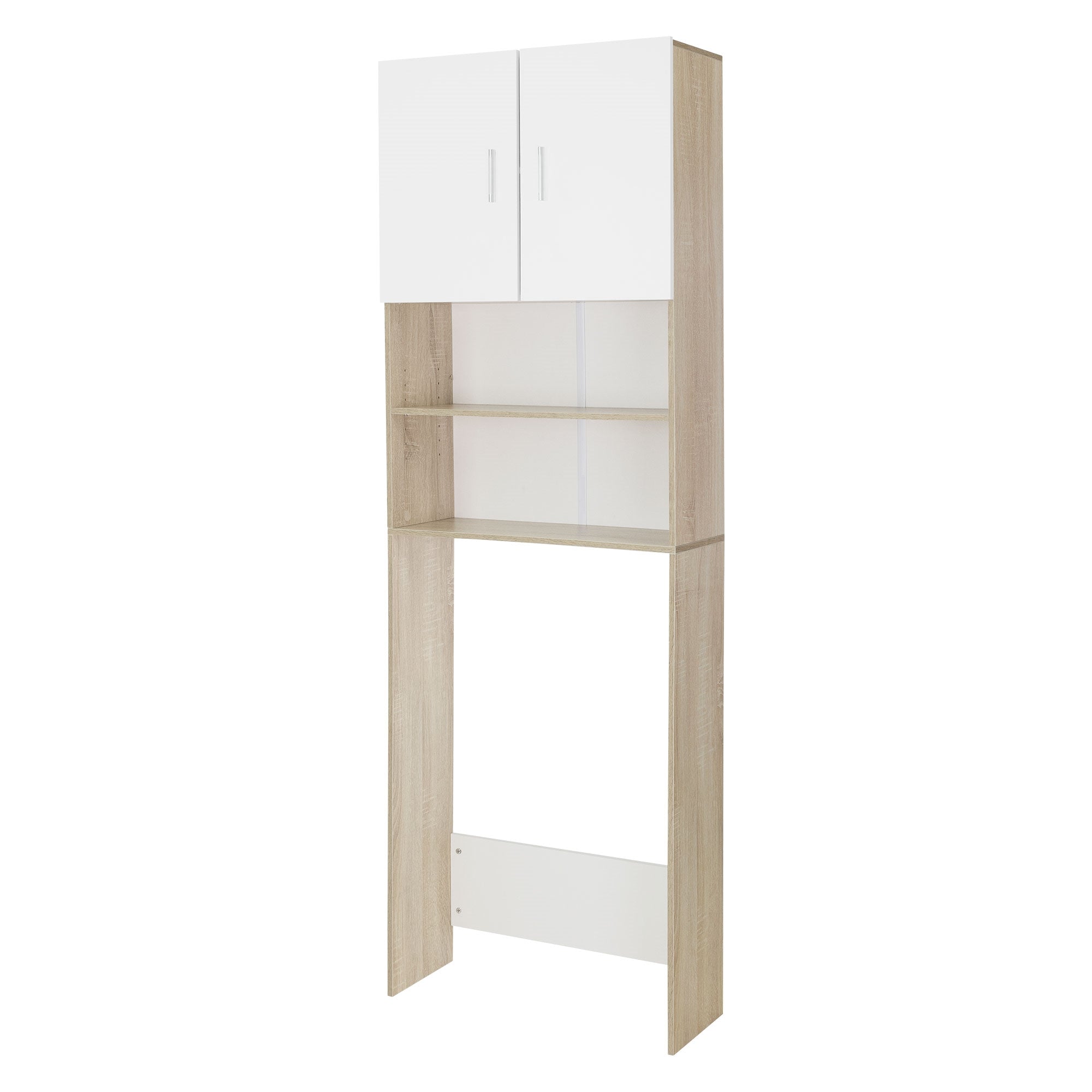 ECD Germany Möbel Meuble lave-linge 2 portes anthracite mélaminé