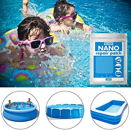 Shop-Story Super Nano patch réparation transparent 10 pcs 6x6 cm