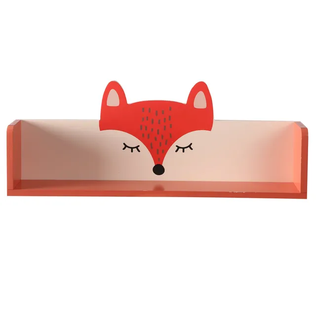 Stokomani Maison Étagère murale enfant rouge animaux