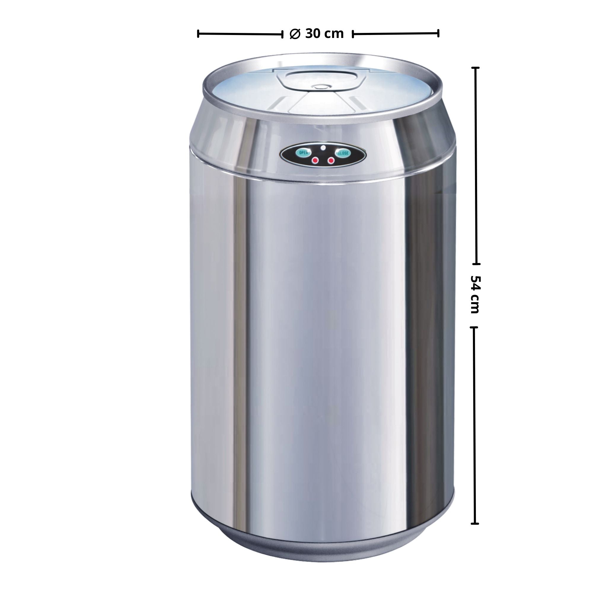 Red Deco Can poubelle cuisine automatique inox 30 L