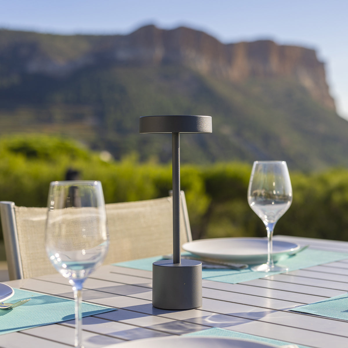 Red Deco Roby H30 lampe sans fil gris foncé tactile