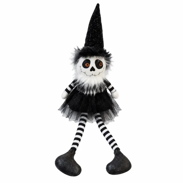 Stokomani Fêtes et cérémonies poupée Halloween polyester noir 55,5 cm