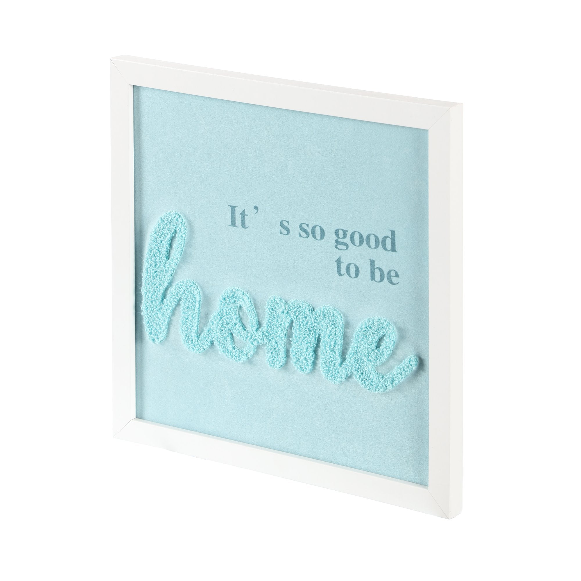 Stokomani cadre en bois bleu clair à message déco