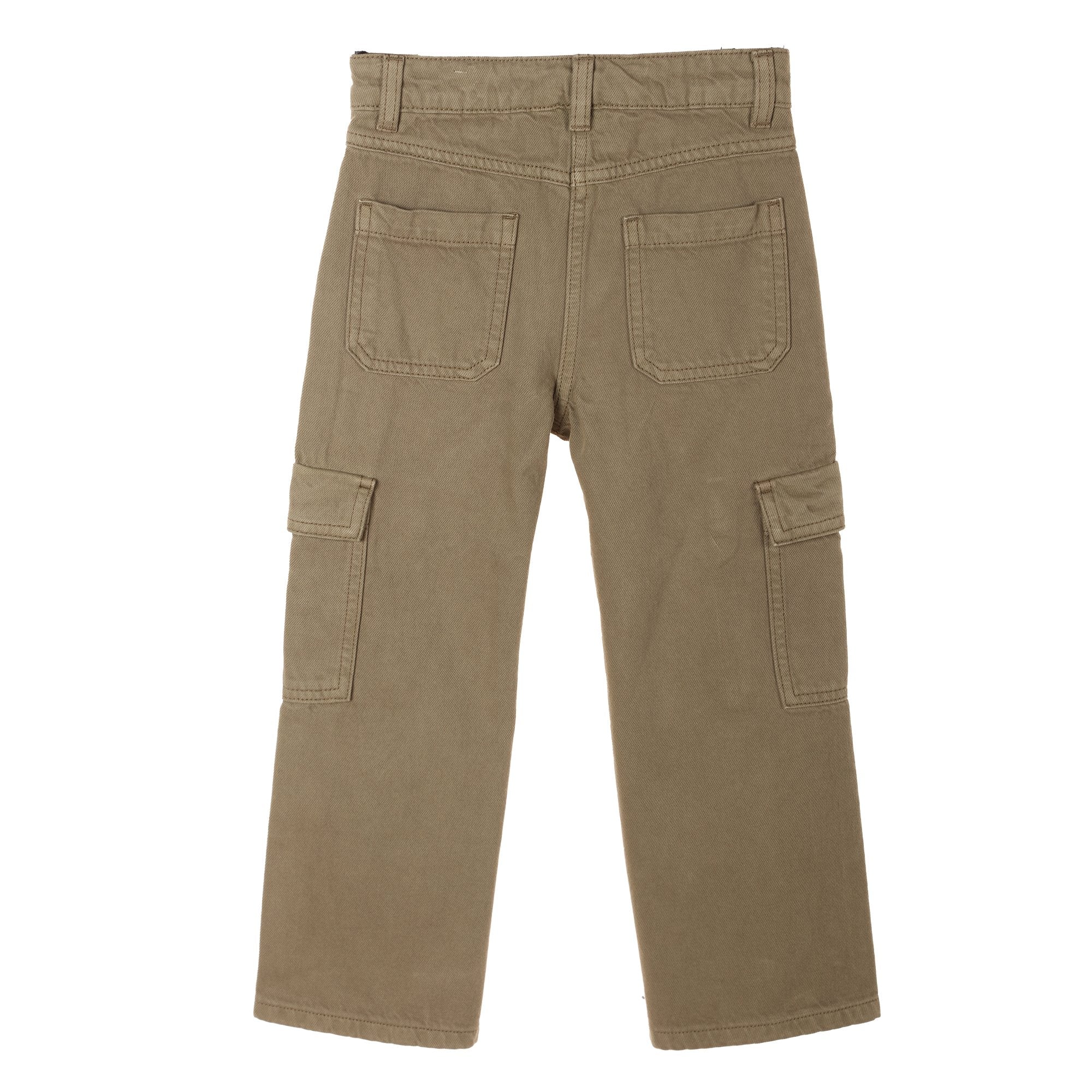 Stokomani Mode jean cargo kaki enfant 08A