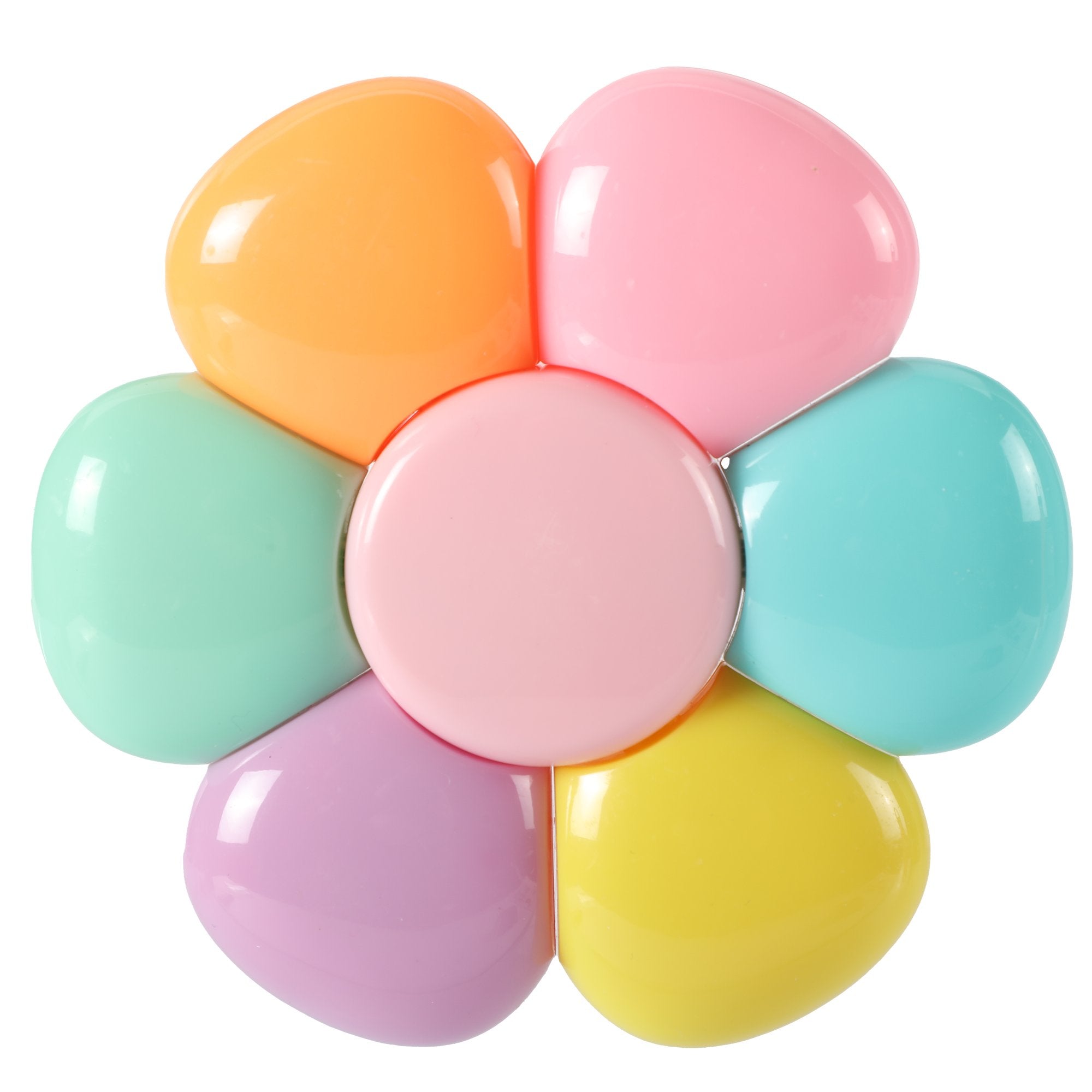 Stokomani Color Block surligneurs fleur lot de 6 couleurs vives