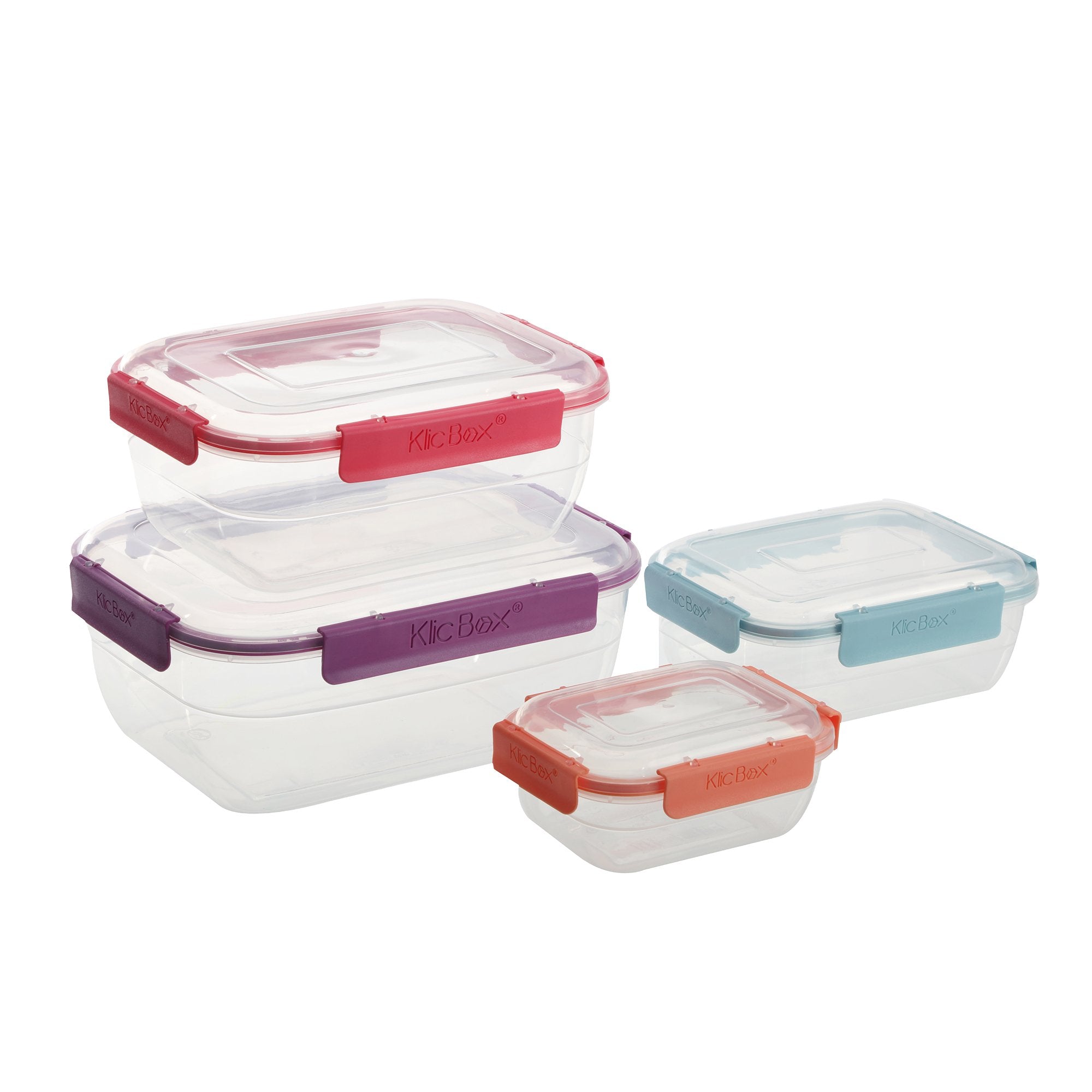 Stokomani Set 4 boîtes hermétiques Cookeen 0,35-2,2L