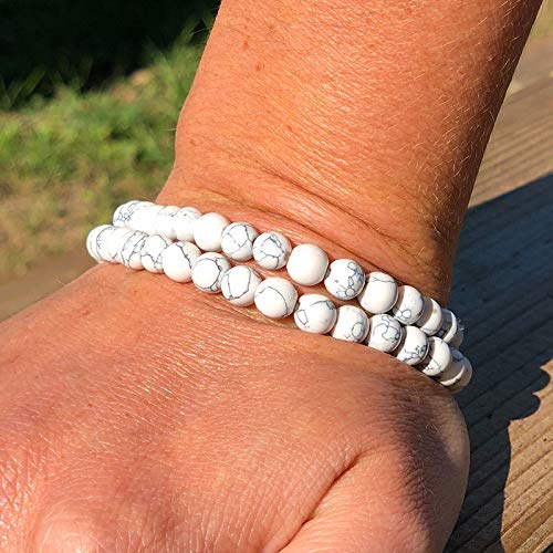 Shop-Story Lifestyle Lot 2 Bracelets Howlite blanche