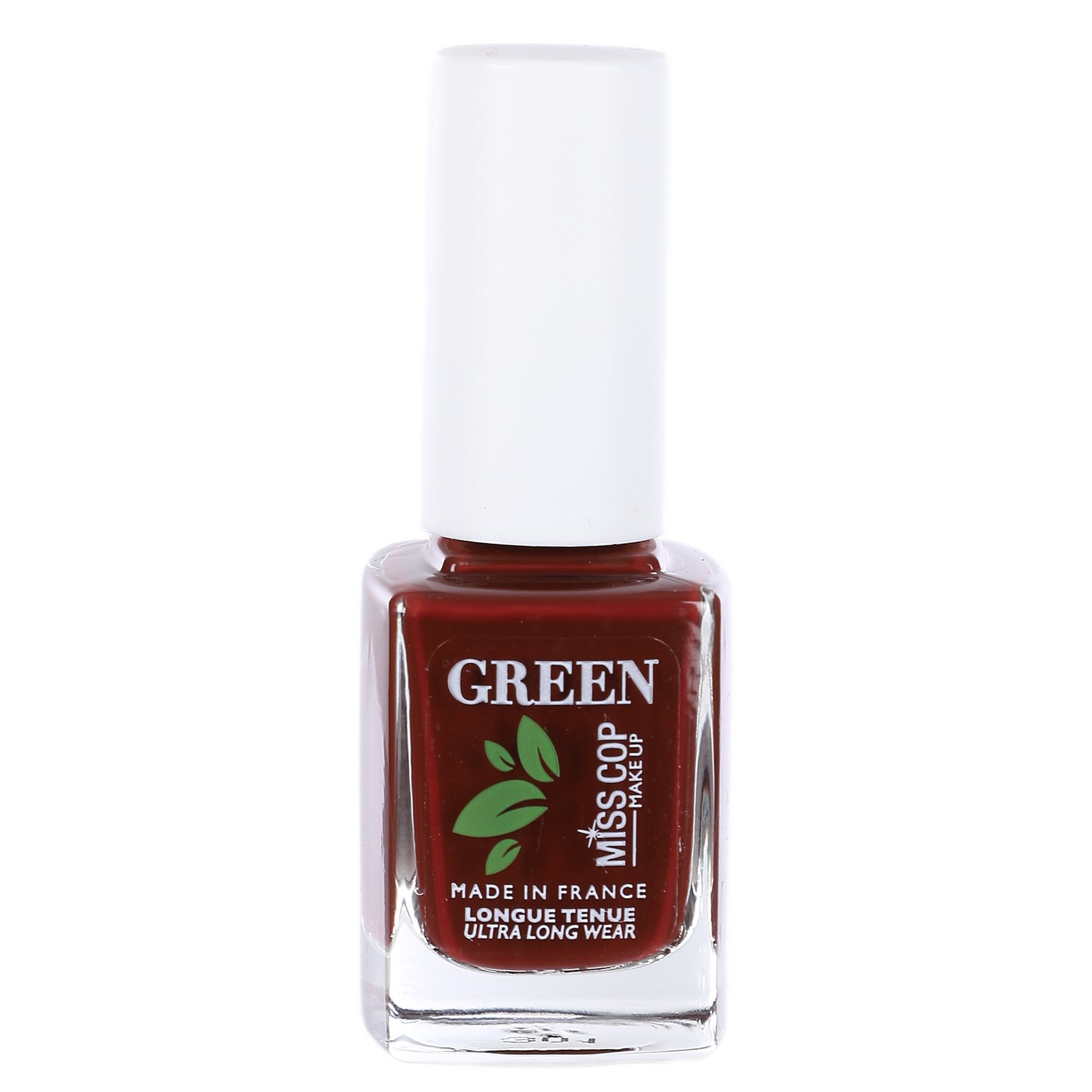 Miss Cop vernis à ongle rouge bordeaux manucure