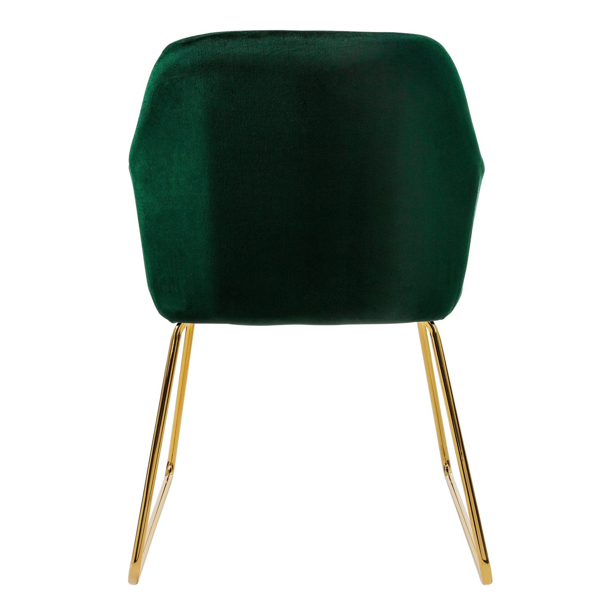 ECD Germany ML-Design lot 6 chaises velours vertes dossier