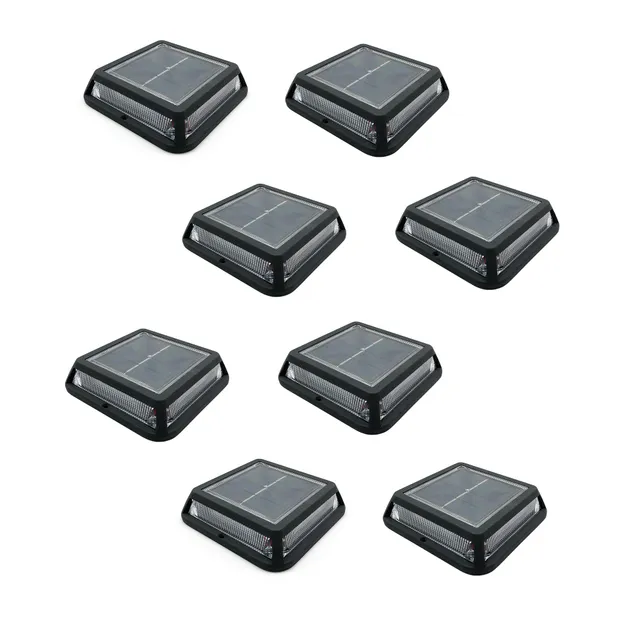 Red Deco Quadry balise solaire lot de 8 blanc chaud