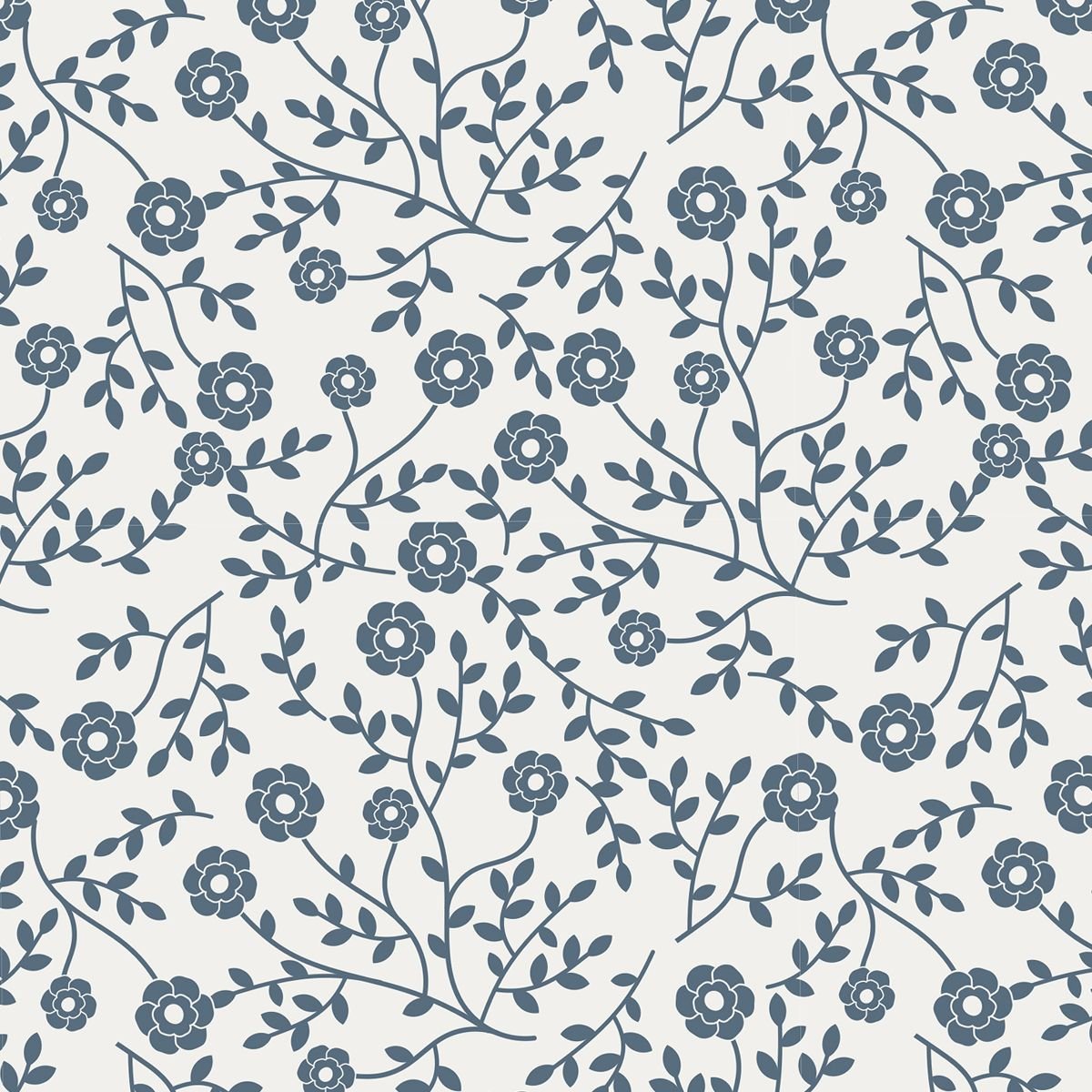 Stokomani Maison couette fleurs bleues réversible 240x220 cm