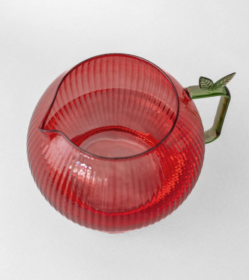 L'avant gardiste carafe en verre Pomme fruitée 1L table