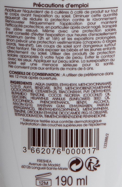 Spray solaire enfant SPF 50 monoï coco hydratant