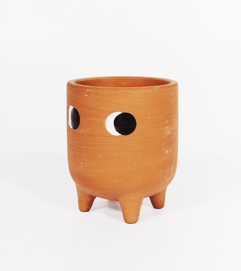 L'avant gardiste Vases et cache-pots Petit cache-pot terre cuite yeux