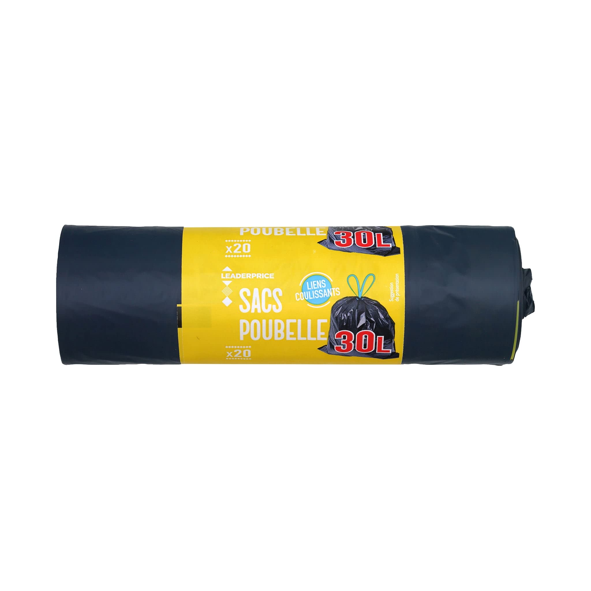 Leader Price Ménage Sacs poubelle 30L cuisine x20