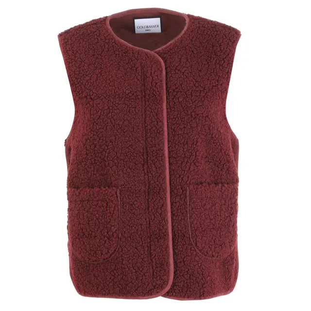 Stokomani Mode Veste sans manches femme rouge