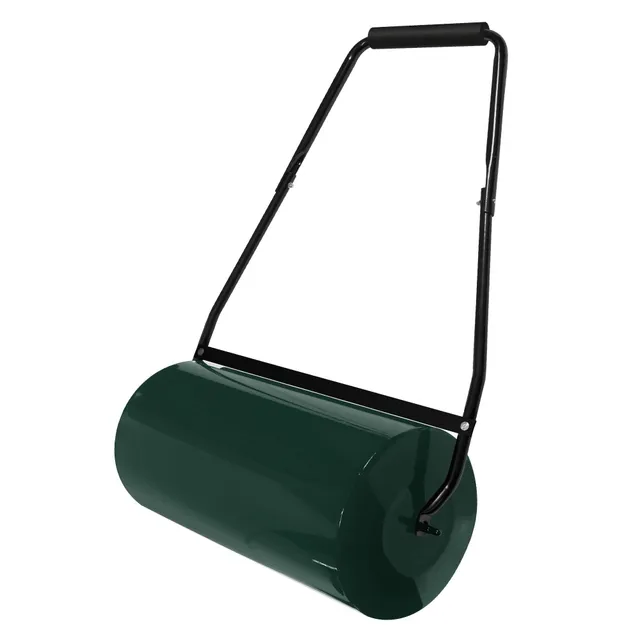 ECD Germany Garten Rouleau gazon 50 L vert 60 cm acier lesté