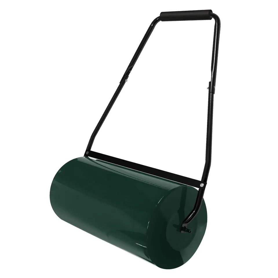 ECD Germany Garten Rouleau gazon 50 L vert 60 cm acier lesté