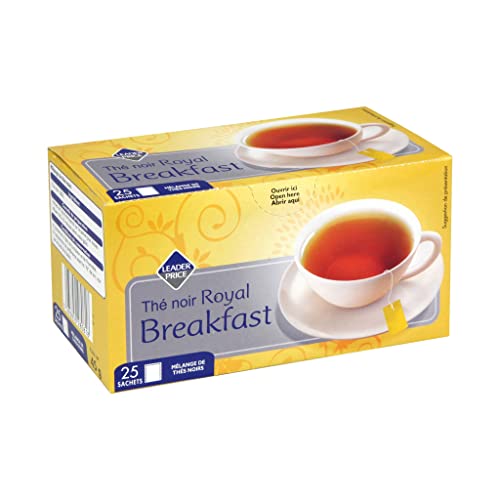 Leader Price thé noir royal breakfast 45g petit-déjeuner
