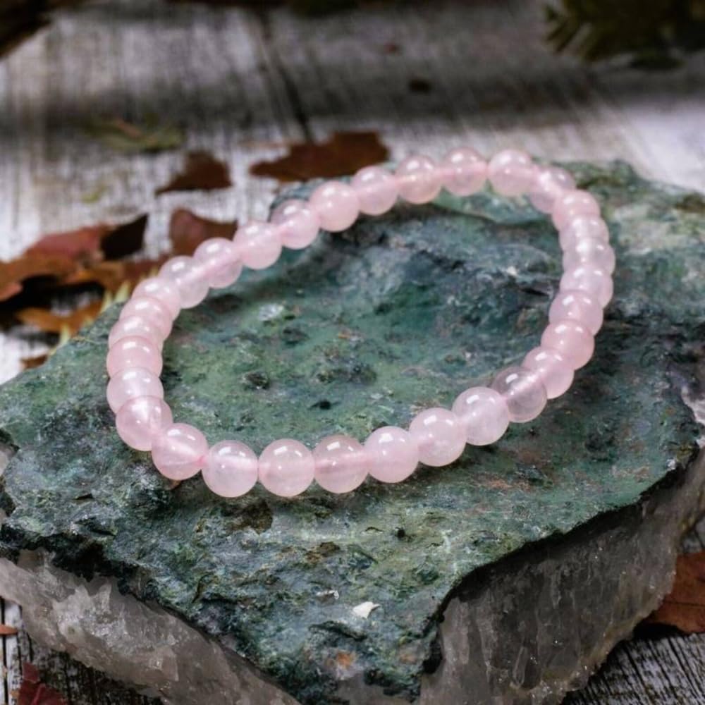 Shop-Story Pinkquartz bracelet quartz rose 19 cm perles 7 mm