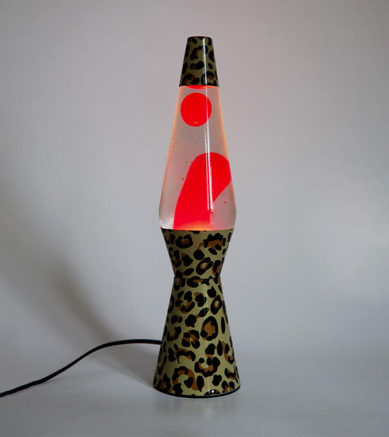 L'avant gardiste Déco lumineuse lampe à lave léopard salon