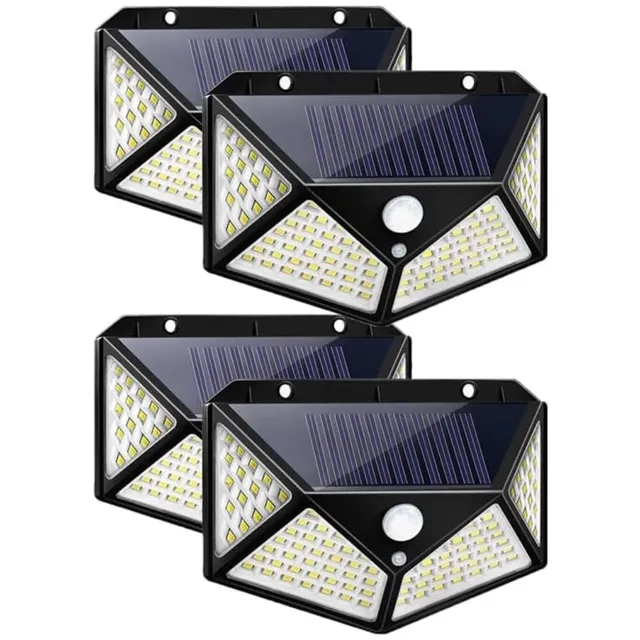 Shop-Story Wallamp 4x Lampe Solaire Extérieur 100 LED Lot 4