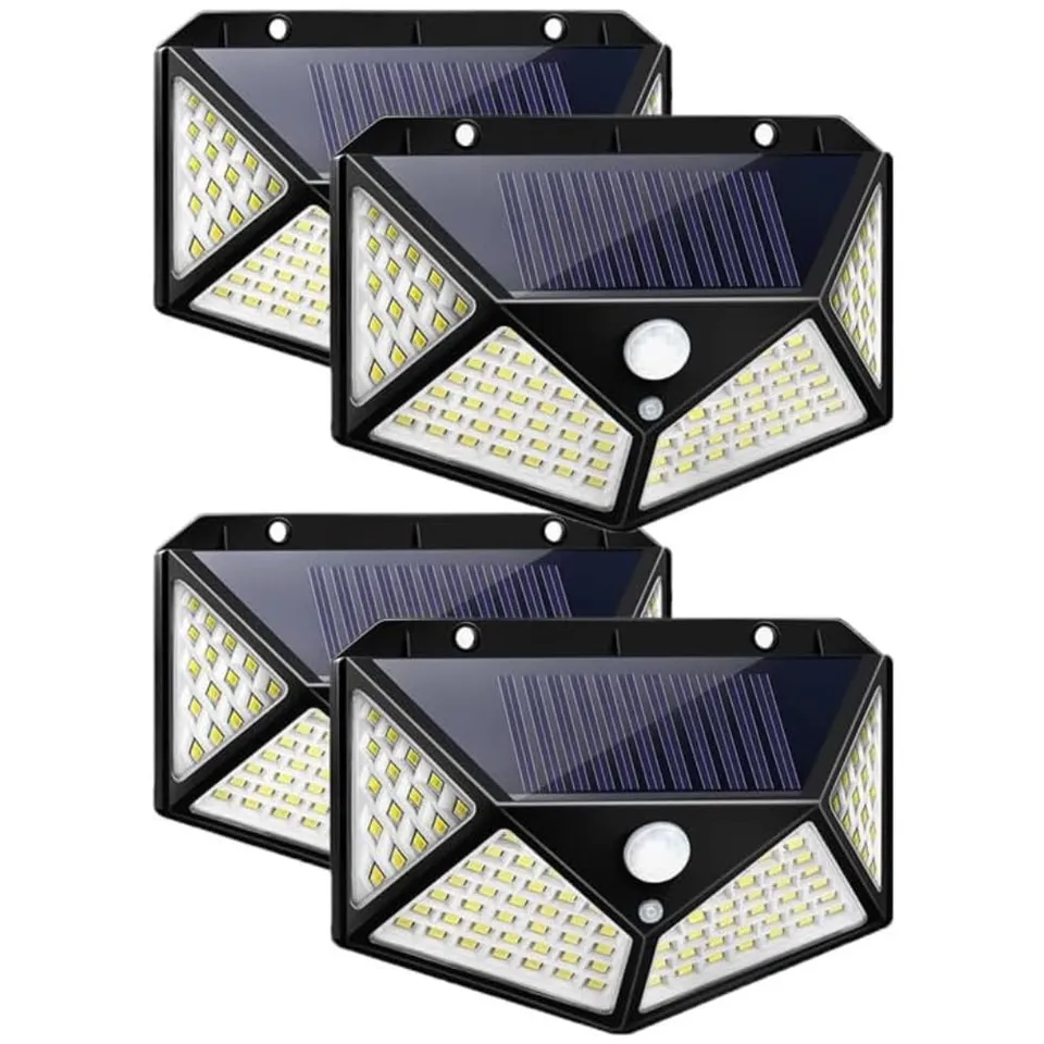 Shop-Story Wallamp 4x Lampe Solaire Extérieur 100 LED Lot 4