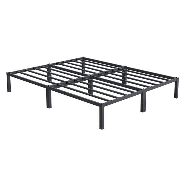 ECD Germany Möbel Lit double métal 160x200 anthracite