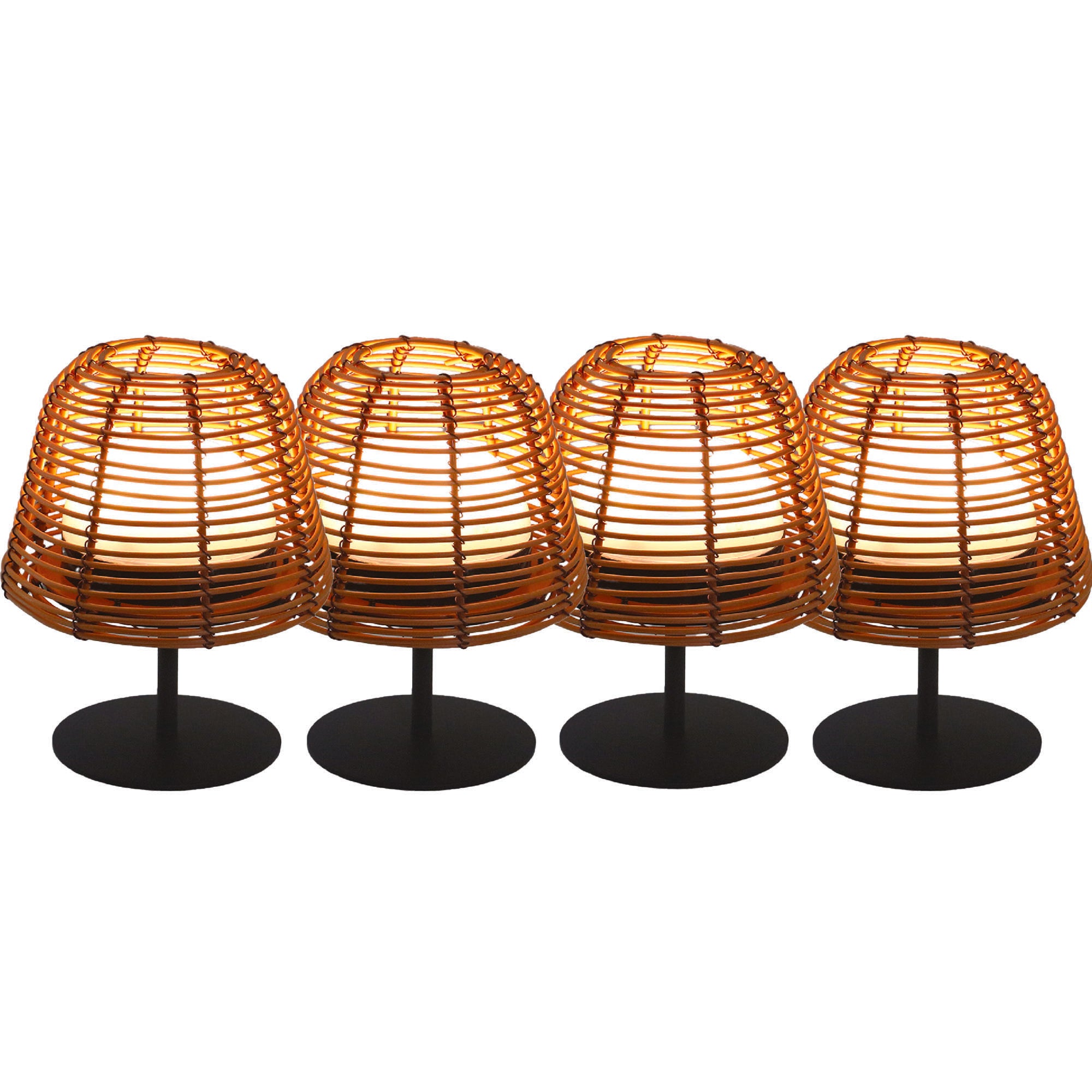 Red Deco Twins Boheme lot 4 lampes sans fil H16cm dimmable