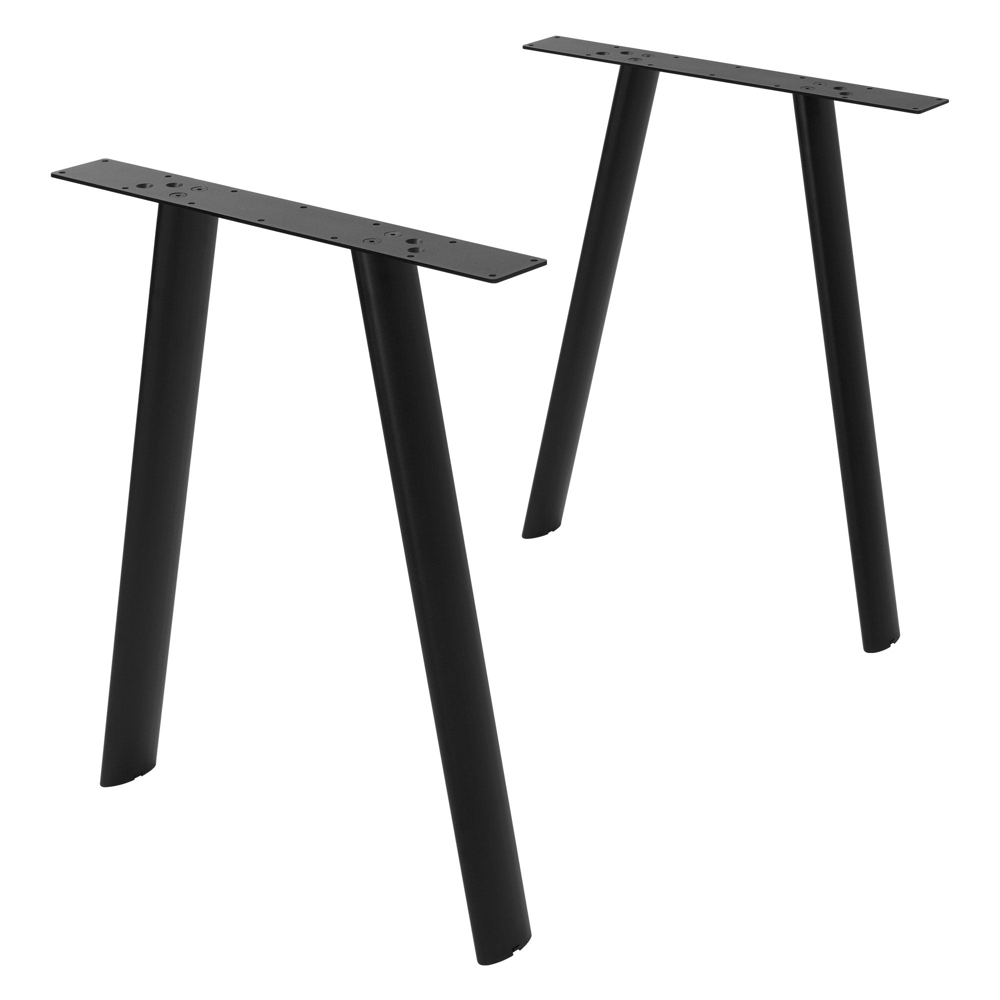 ECD Germany Möbel ML-Design pieds table A 60x72 noir lot 2
