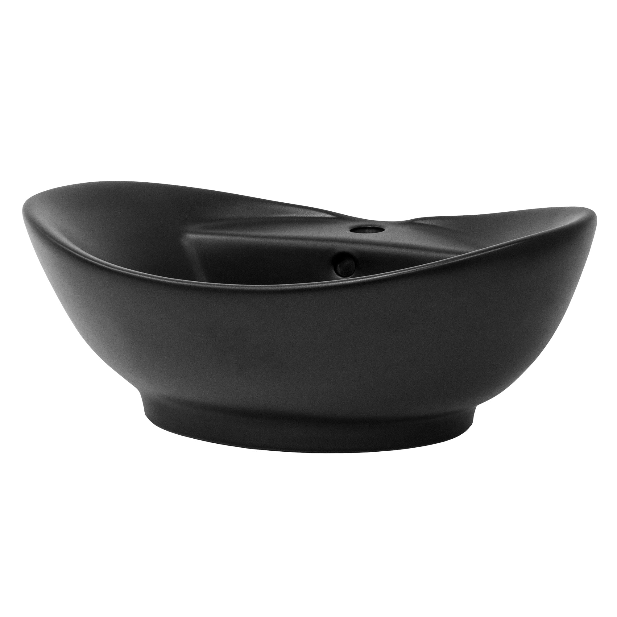 ECD Germany LuxeBath vasque ovale 59 cm noire céramique