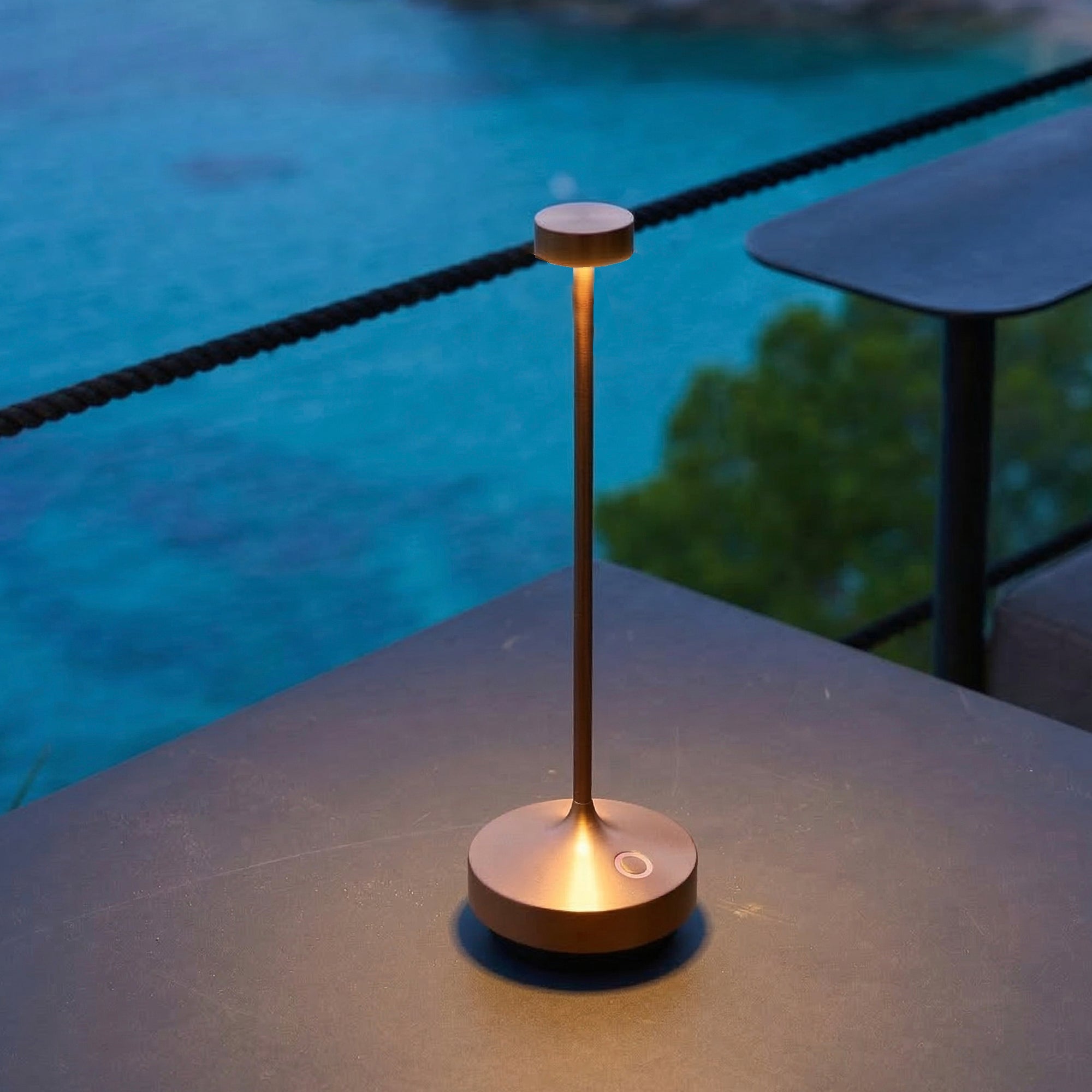 Red Deco Ruby Copper lot 6 lampe sans fil LED cuivre H25cm